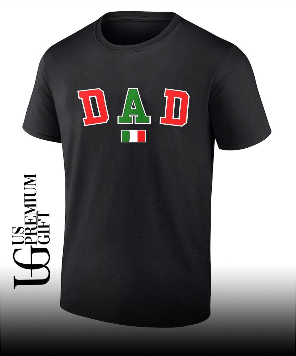 Italy Italian flag Dad Happy Fathers Day shirt Unisex T-shirt, Sweatshirt, Hoodie, Long Sleeve Tee - T-Shirt, Sweatshirt, Hoodie