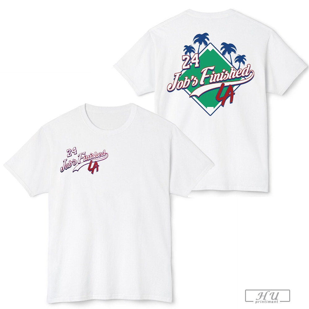 Jack Flaherty Dodgers 24 Jobs Finished T-Shirts, Hoodie, Sweatshirt - T-Shirt, Sweatshirt, Hoodie