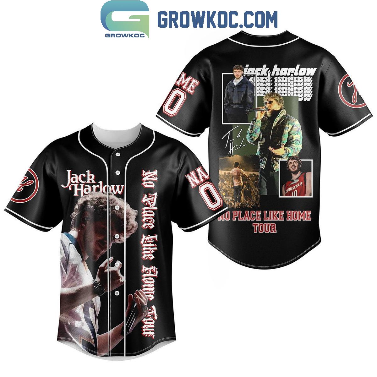 Jack Harlow No Place Like Home 2024 Tour Personalized Baseball Jersey Unisex T-shirt, Sweatshirt, Hoodie, Long Sleeve Tee - T-Shirt, Sweatshirt, Hoodie