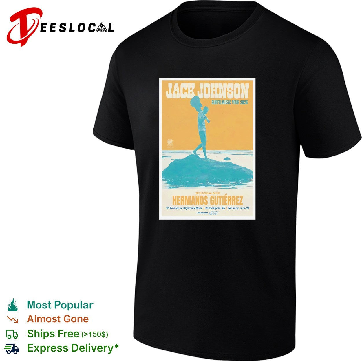Jack Johnson Sunmoon tour 2026 poster shirt Unisex T-shirt, Sweatshirt, Hoodie, Long Sleeve Tee - T-Shirt, Sweatshirt, Hoodie