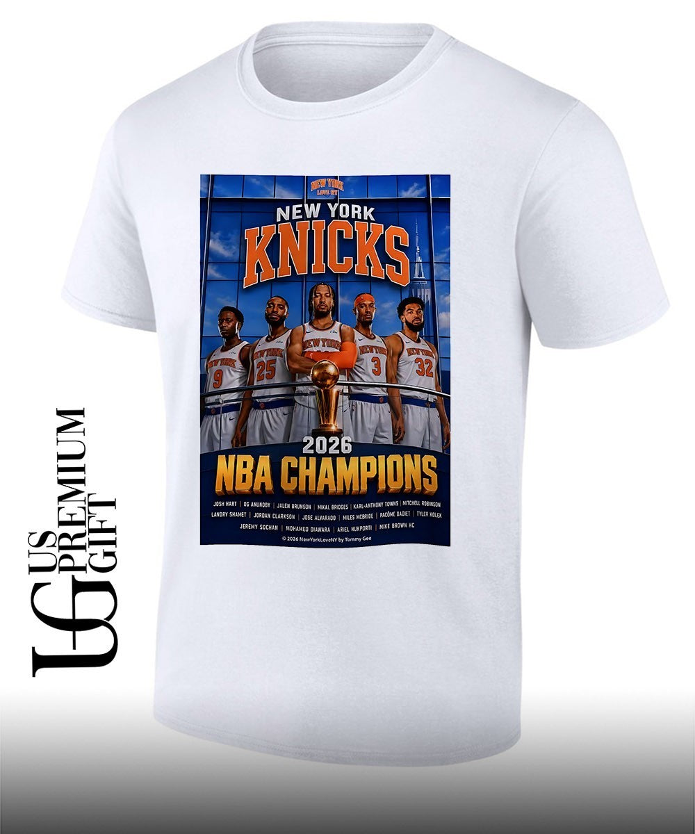Jalen Brunson Josh Hart OG Anunoby Mikal Bridges Karl-Anthony Towns 2026 Knicks NBA Champions shirt - T-Shirt, Sweatshirt, Hoodie