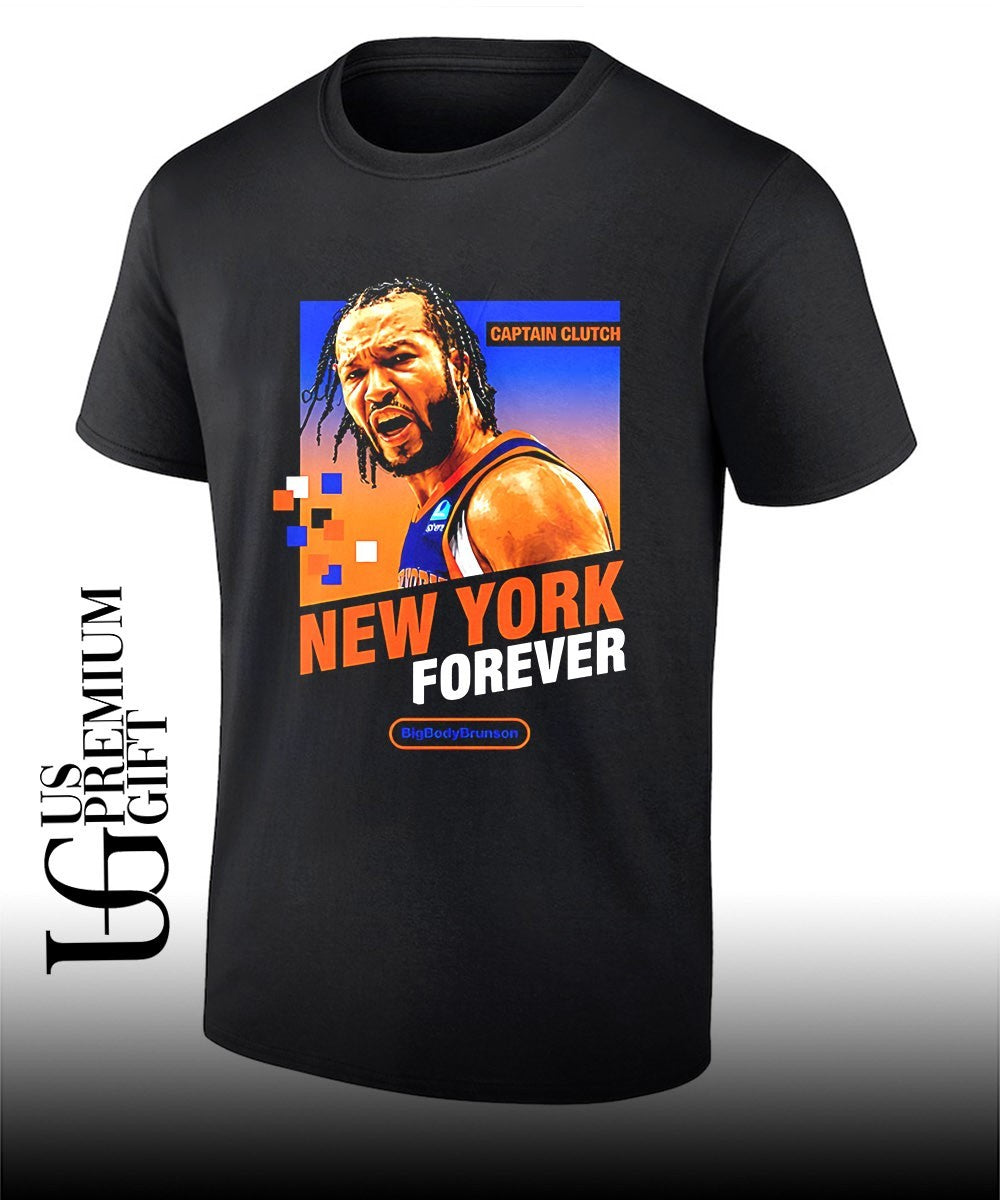 Jalen Brunson New York Forever Captain Clutch Knicks Finals 2026 shirt Unisex T-shirt, Sweatshirt, Hoodie, Long Sleeve Tee - T-Shirt, Sweatshirt, Hoodie
