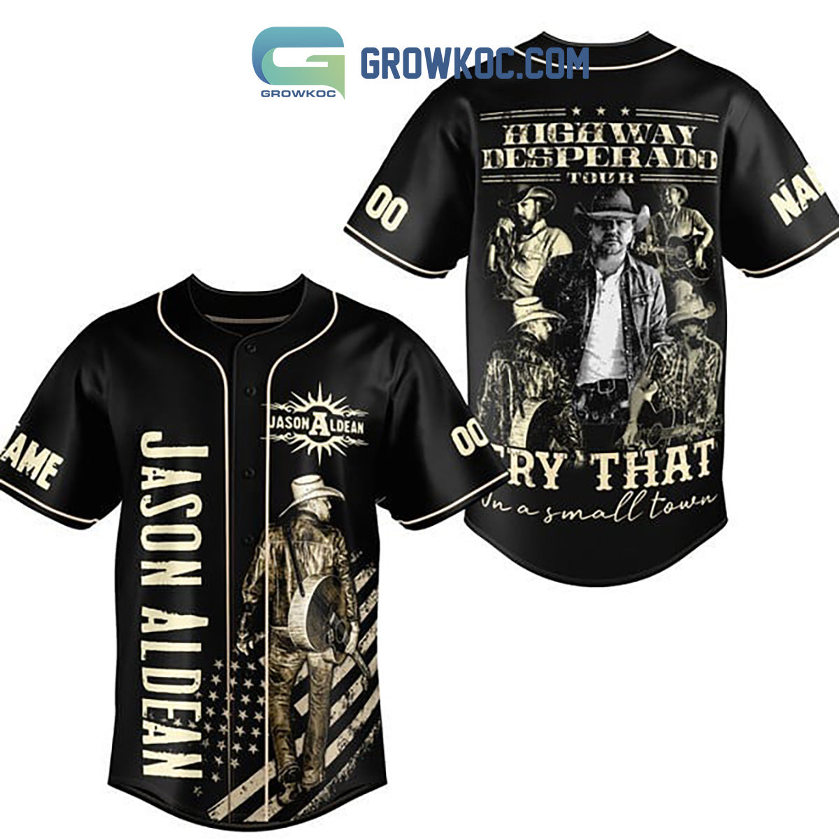 Jason Aldean Try That In A Small Town Highway Desperado Tour Personalized Baseball Jersey Unisex T-shirt, Sweatshirt, Hoodie, Long Sleeve Tee - T-Shirt, Sweatshirt, Hoodie