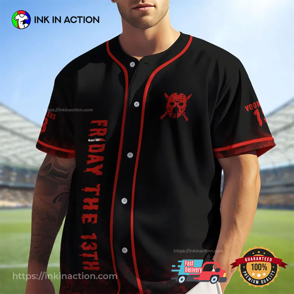 Jason Voorhees Friday The 13th Horror Killer Baseball Jersey Unisex T-shirt, Sweatshirt, Hoodie, Long Sleeve Tee - T-Shirt, Sweatshirt, Hoodie
