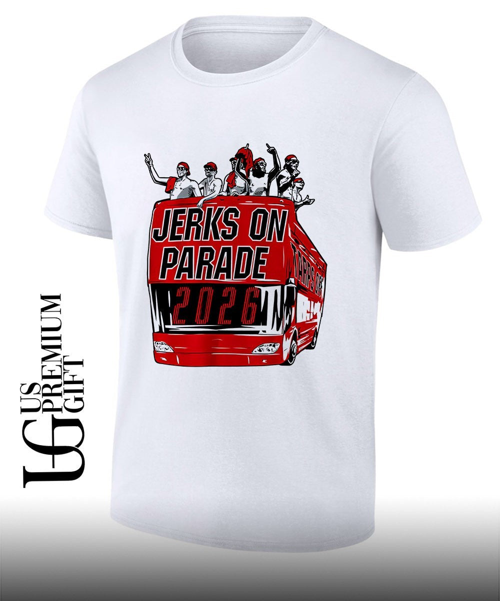 Jerks On Parade Carolina Hurricanes NHL 2026 Bus shirt Unisex T-shirt, Sweatshirt, Hoodie, Long Sleeve Tee - T-Shirt, Sweatshirt, Hoodie