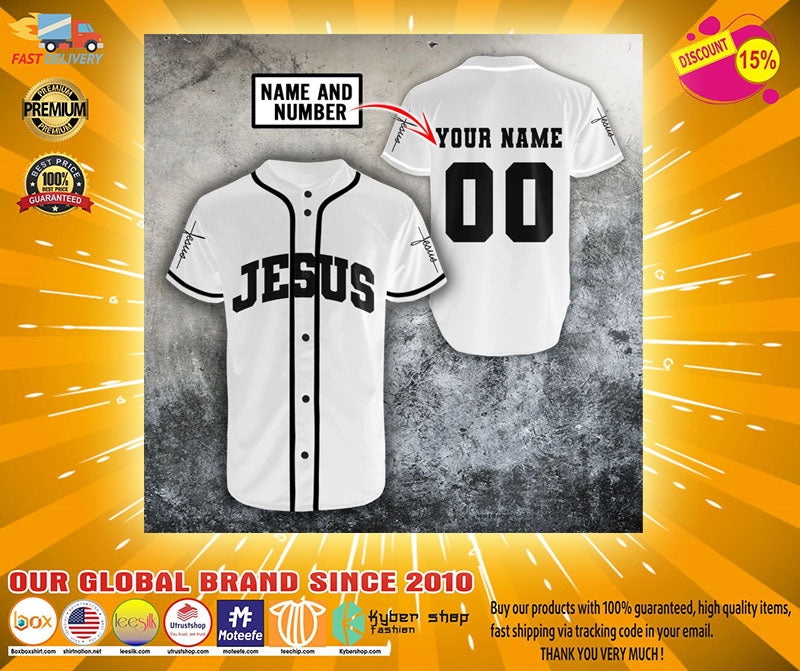 Jesus christian custom name and number baseball jerseyshirt Unisex T-shirt, Sweatshirt, Hoodie, Long Sleeve Tee - T-Shirt, Sweatshirt, Hoodie