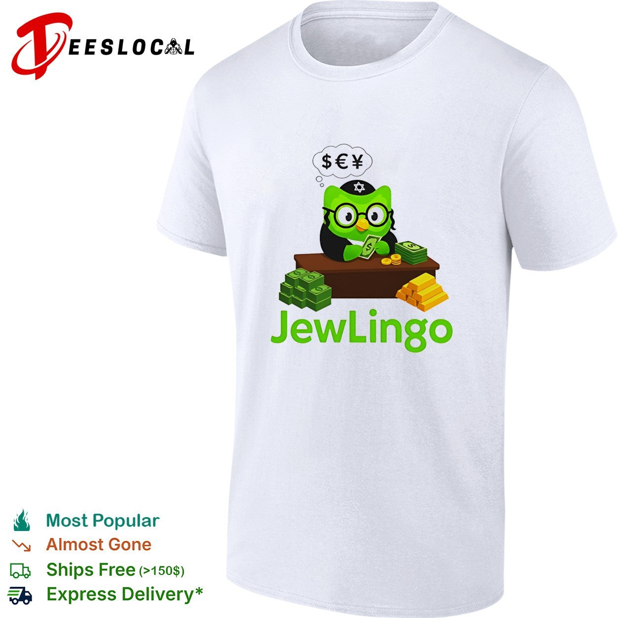 JewLingo Duolingo Movie meme shirt Unisex T-shirt, Sweatshirt, Hoodie, Long Sleeve Tee - T-Shirt, Sweatshirt, Hoodie