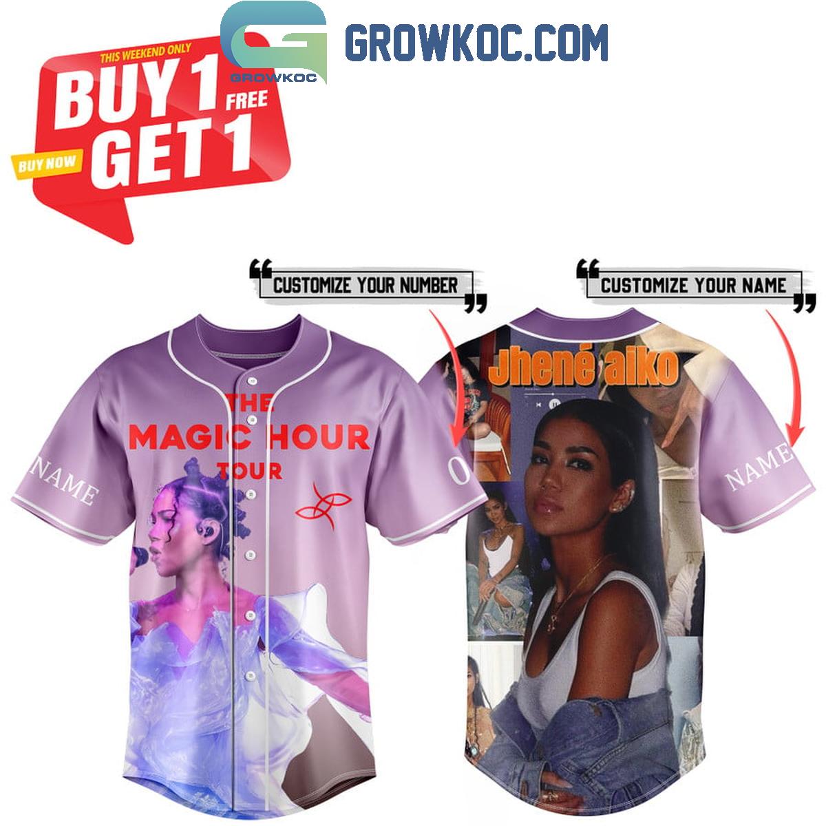 Jhene Aiko Triggered The Magic Hour Personalized Baseball Jersey Unisex T-shirt, Sweatshirt, Hoodie, Long Sleeve Tee - T-Shirt, Sweatshirt, Hoodie