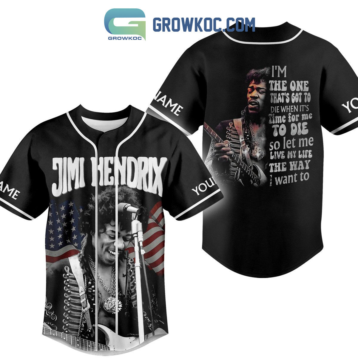 Jimi Hendrix Im The One Thats Got To Die Personalized Baseball Jersey Unisex T-shirt, Sweatshirt, Hoodie, Long Sleeve Tee - T-Shirt, Sweatshirt, Hoodie