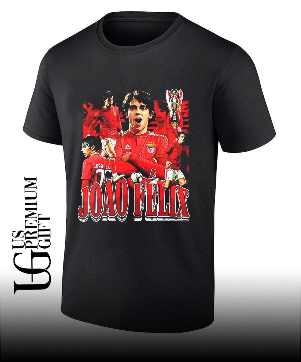 Joao Felix SL Benfica Tribute Portuguese Football shirt Unisex T-shirt, Sweatshirt, Hoodie, Long Sleeve Tee - T-Shirt, Sweatshirt, Hoodie
