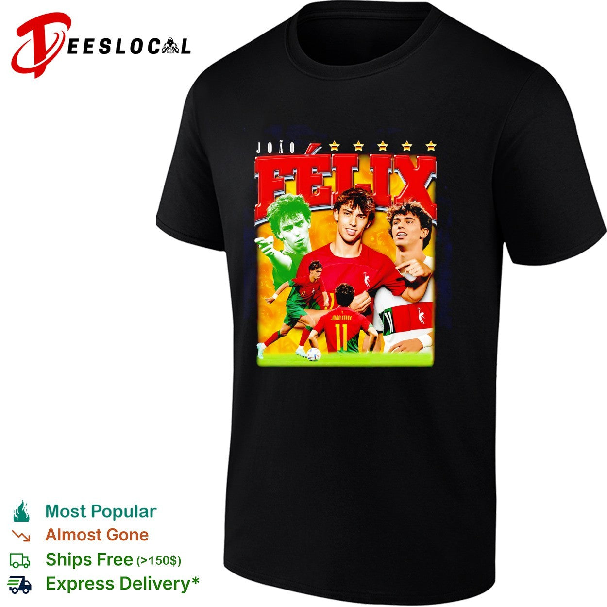 Joao Felix action shots collage shirt Unisex T-shirt, Sweatshirt, Hoodie, Long Sleeve Tee - T-Shirt, Sweatshirt, Hoodie