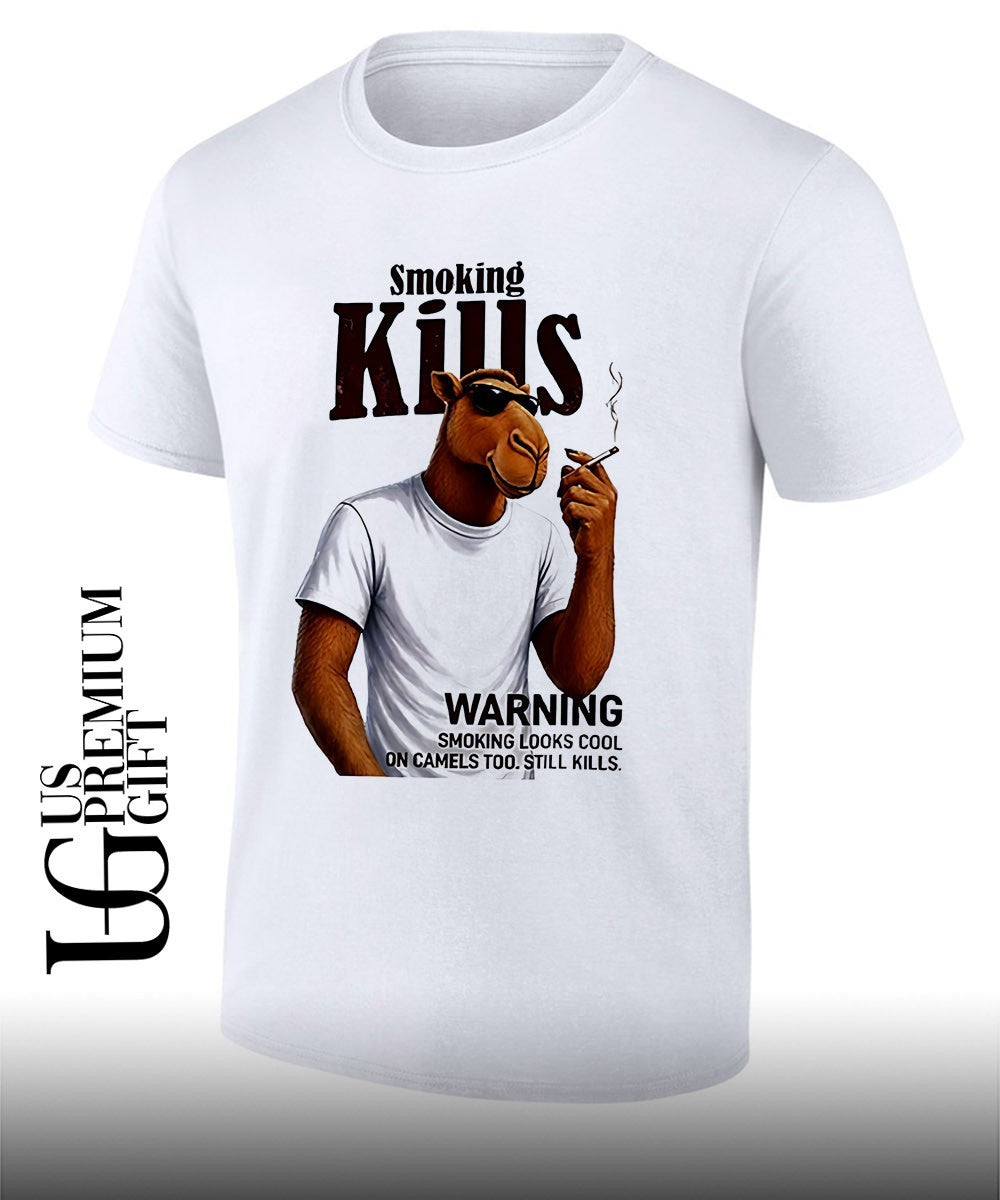 Joe Camel smoking Kills warning looks cool on camels too still kills shirt Unisex T-shirt, Sweatshirt, Hoodie, Long Sleeve Tee - T-Shirt, Sweatshirt, Hoodie