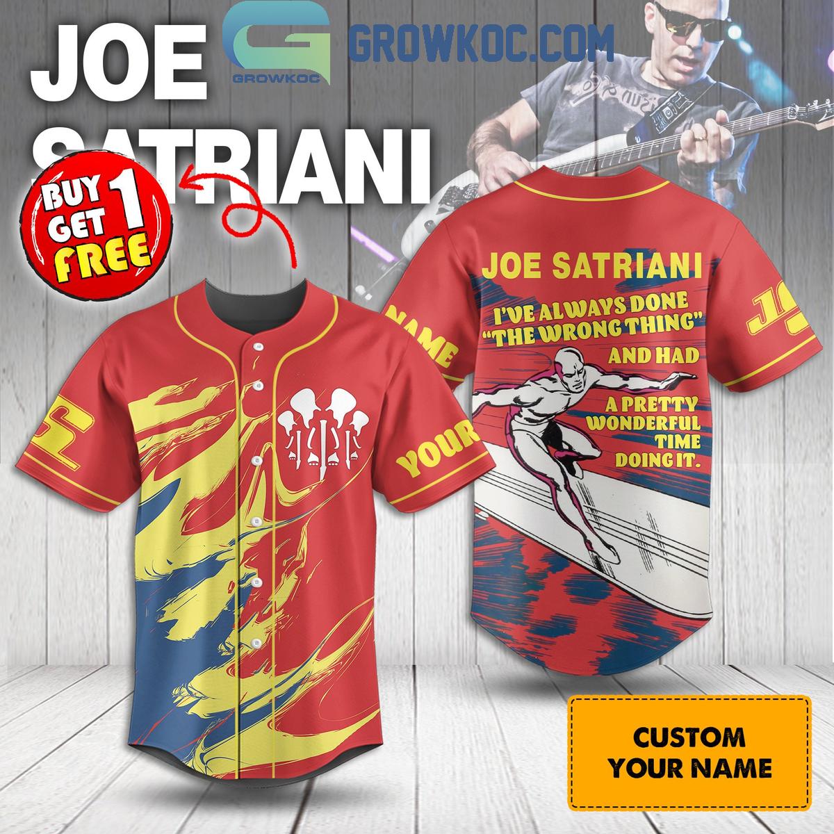 Joe Satriani Ive Always Done The Wrong Thing Personalized Baseball Jersey Unisex T-shirt, Sweatshirt, Hoodie, Long Sleeve Tee - T-Shirt, Sweatshirt, Hoodie