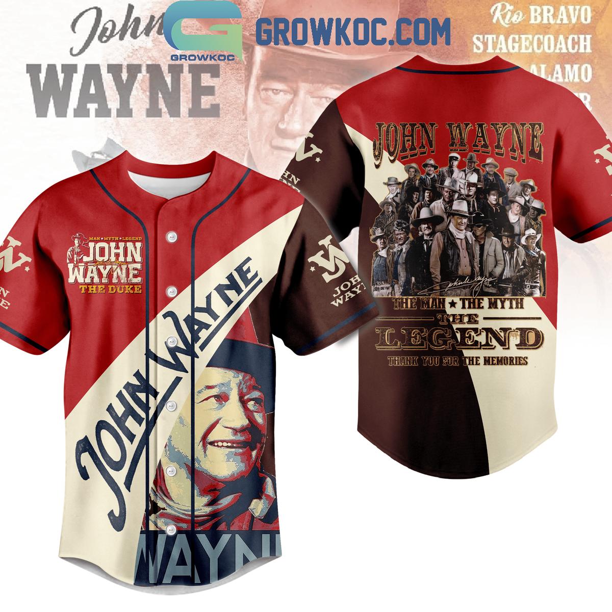 John Wayne The Man The Myth The Legend Personalized Baseball Jersey Unisex T-shirt, Sweatshirt, Hoodie, Long Sleeve Tee - T-Shirt, Sweatshirt, Hoodie