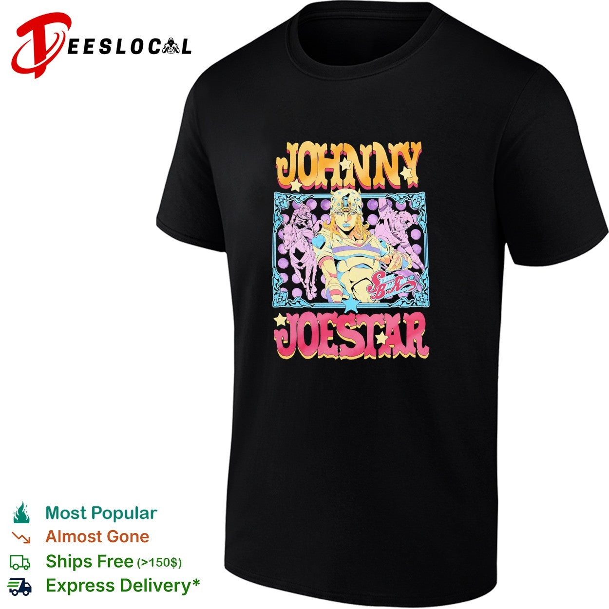 Johnny Joestar shirt Unisex T-shirt, Sweatshirt, Hoodie, Long Sleeve Tee - T-Shirt, Sweatshirt, Hoodie