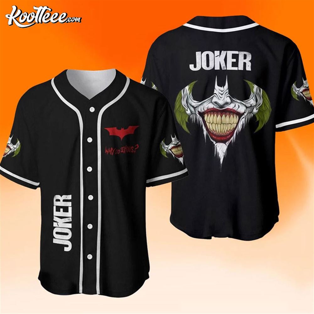 Joker Halloween Gift Baseball Jersey Unisex T-shirt, Sweatshirt, Hoodie, Long Sleeve Tee - T-Shirt, Sweatshirt, Hoodie