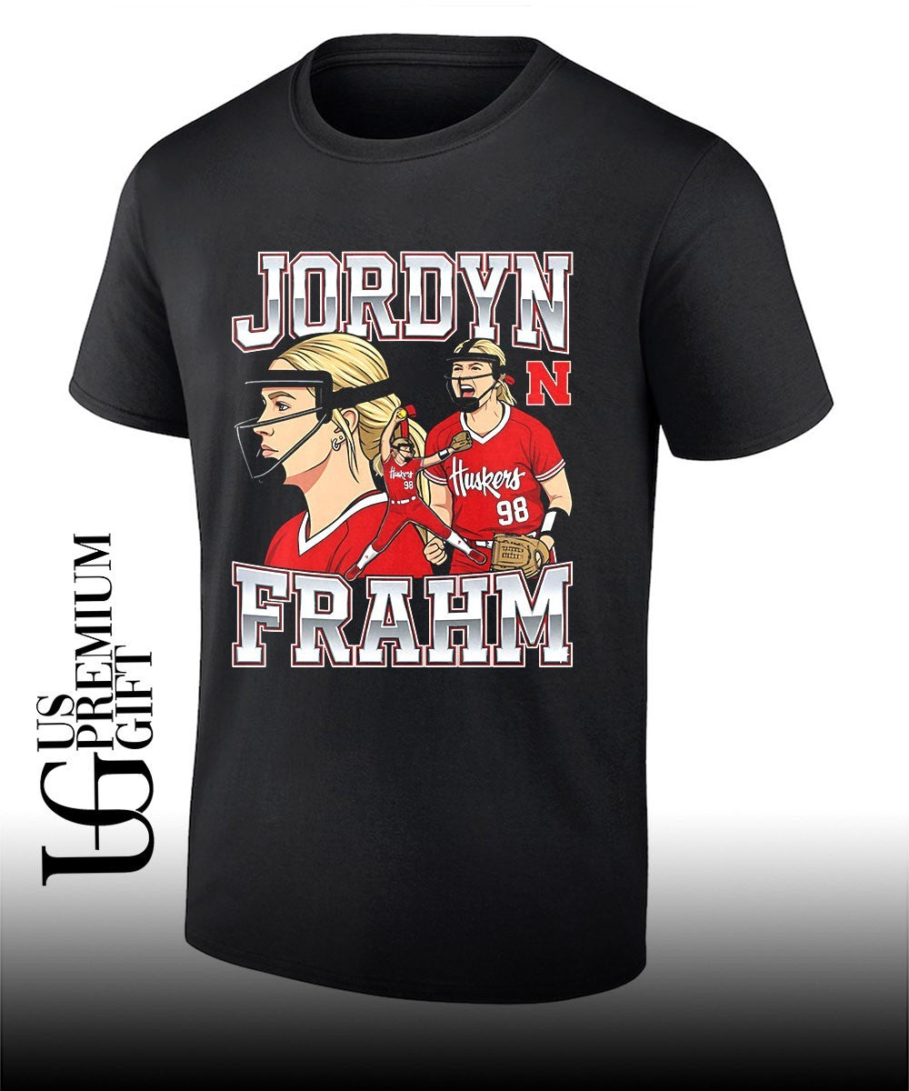 Jordyn Frahm Nebraska Cornhuskers Softball Collage graphic shirt Unisex T-shirt, Sweatshirt, Hoodie, Long Sleeve Tee - T-Shirt, Sweatshirt, Hoodie