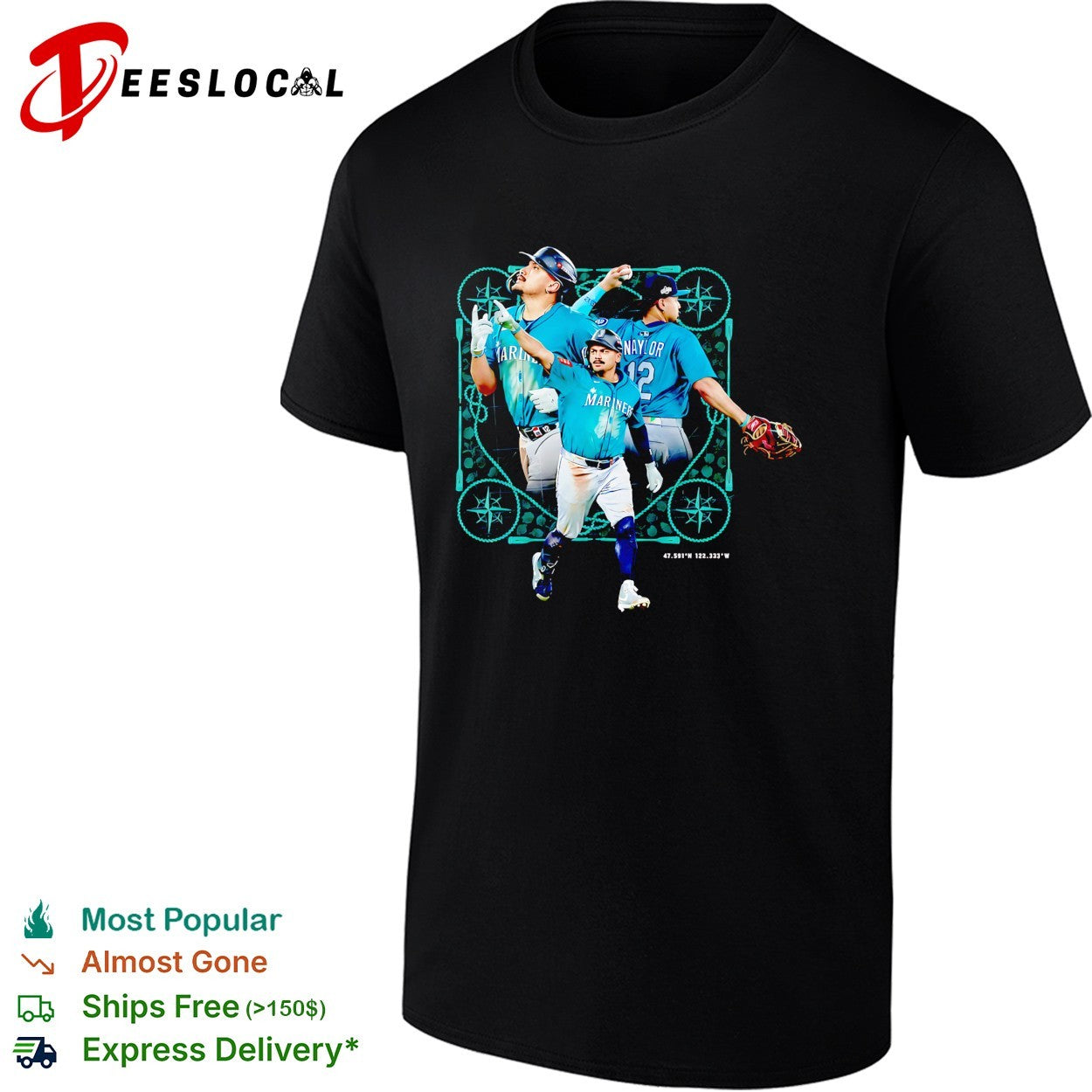 Josh Naylor Seattle Mariners celebration catch shirt Unisex T-shirt, Sweatshirt, Hoodie, Long Sleeve Tee - T-Shirt, Sweatshirt, Hoodie