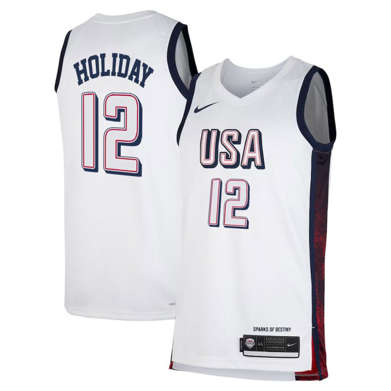 Jrue Holiday Team USA 2024 Olympics Jersey sports jersey product view 1