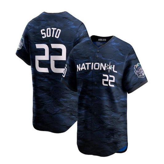 #22 Juan Soto National League 2023 All-Star Game Limited Player Jersey - Royal Baseball Jerseys baseball jersey product view 1