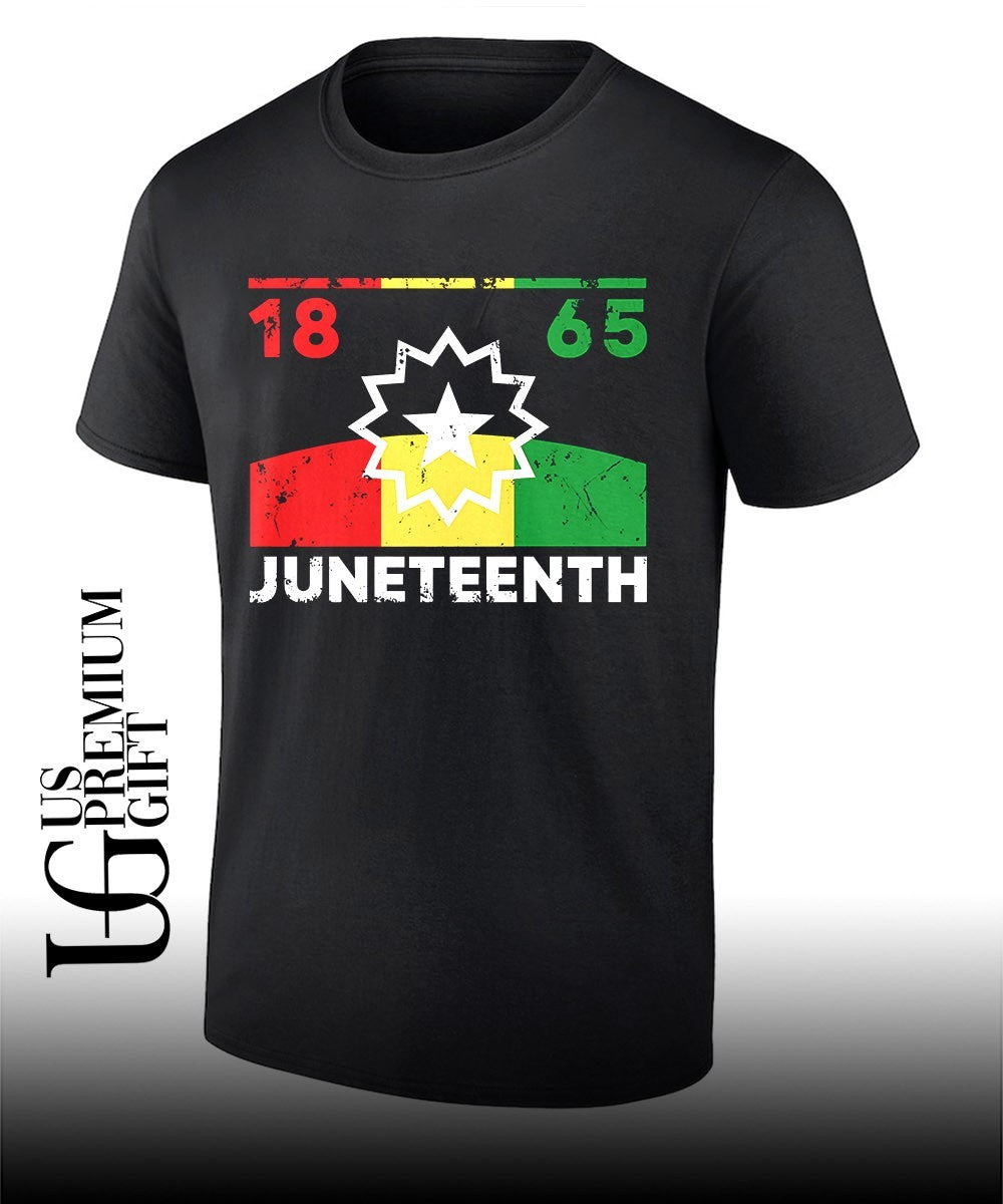 Juneteenth 1865 celebration African American Freedom Day Flag shirt Unisex T-shirt, Sweatshirt, Hoodie, Long Sleeve Tee - T-Shirt, Sweatshirt, Hoodie