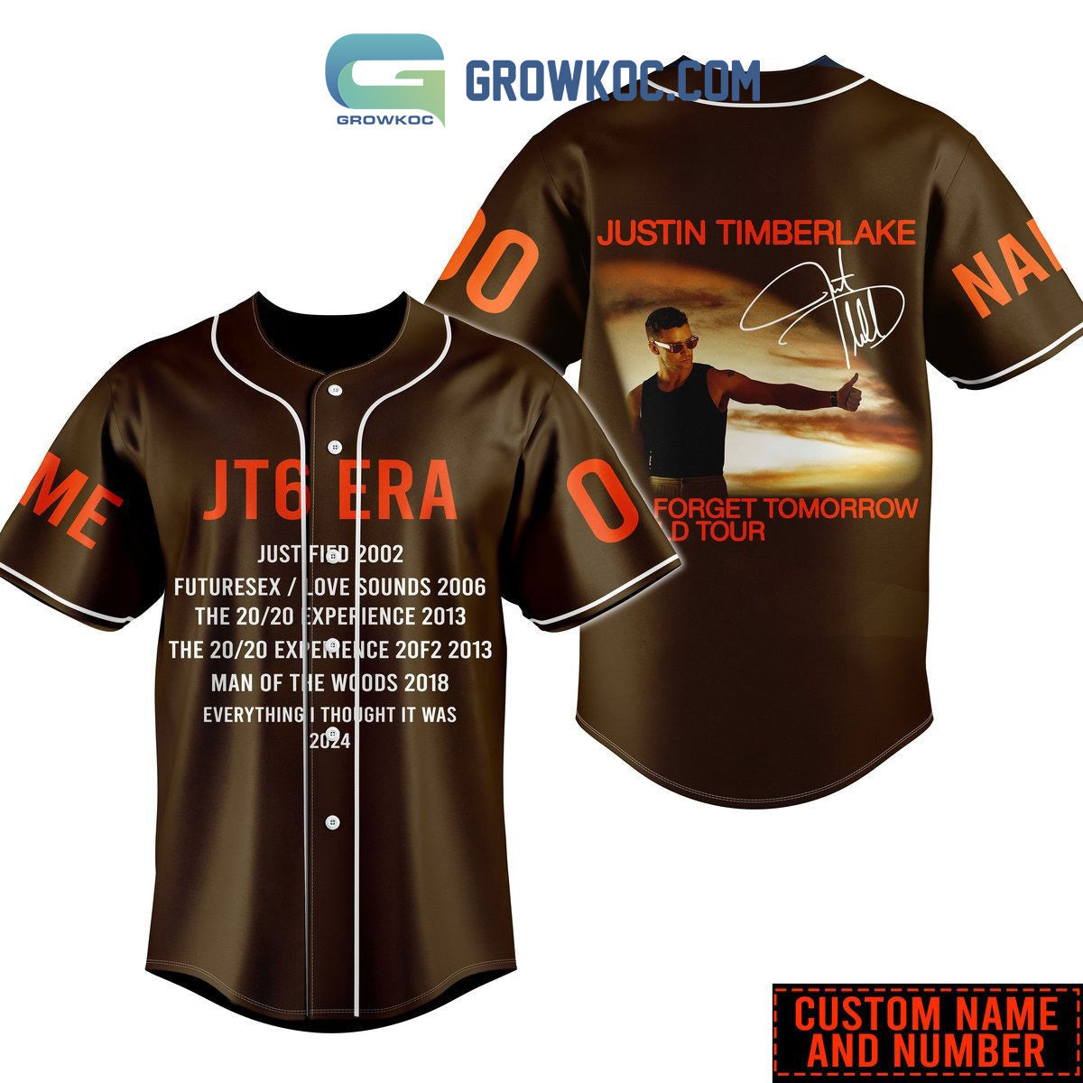 Justin Timberlake The World Tour Performance Personalized Baseball Jersey Unisex T-shirt, Sweatshirt, Hoodie, Long Sleeve Tee - T-Shirt, Sweatshirt, Hoodie