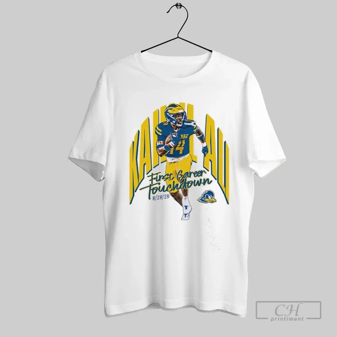Kahlil Ali First Career Touchdown Delaware Blue Hens Safety Football T-Shirts, Hoodie, Sweatshirt - T-Shirt, Sweatshirt, Hoodie