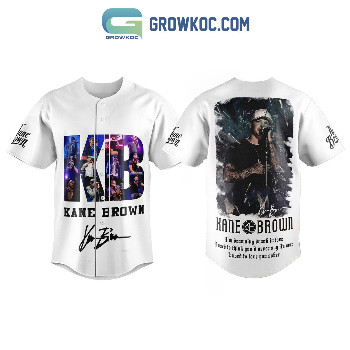 Kane Brown Im Drowning Drunk In Love Baseball Jersey Unisex T-shirt, Sweatshirt, Hoodie, Long Sleeve Tee - T-Shirt, Sweatshirt, Hoodie