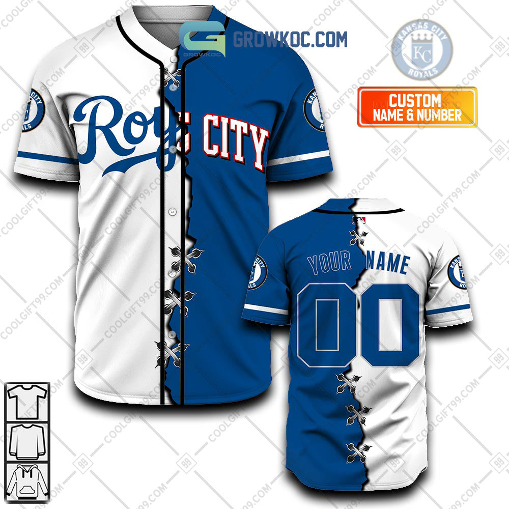Kansas City Royals MLB Personalized Mix Baseball Jersey Unisex T-shirt, Sweatshirt, Hoodie, Long Sleeve Tee - T-Shirt, Sweatshirt, Hoodie