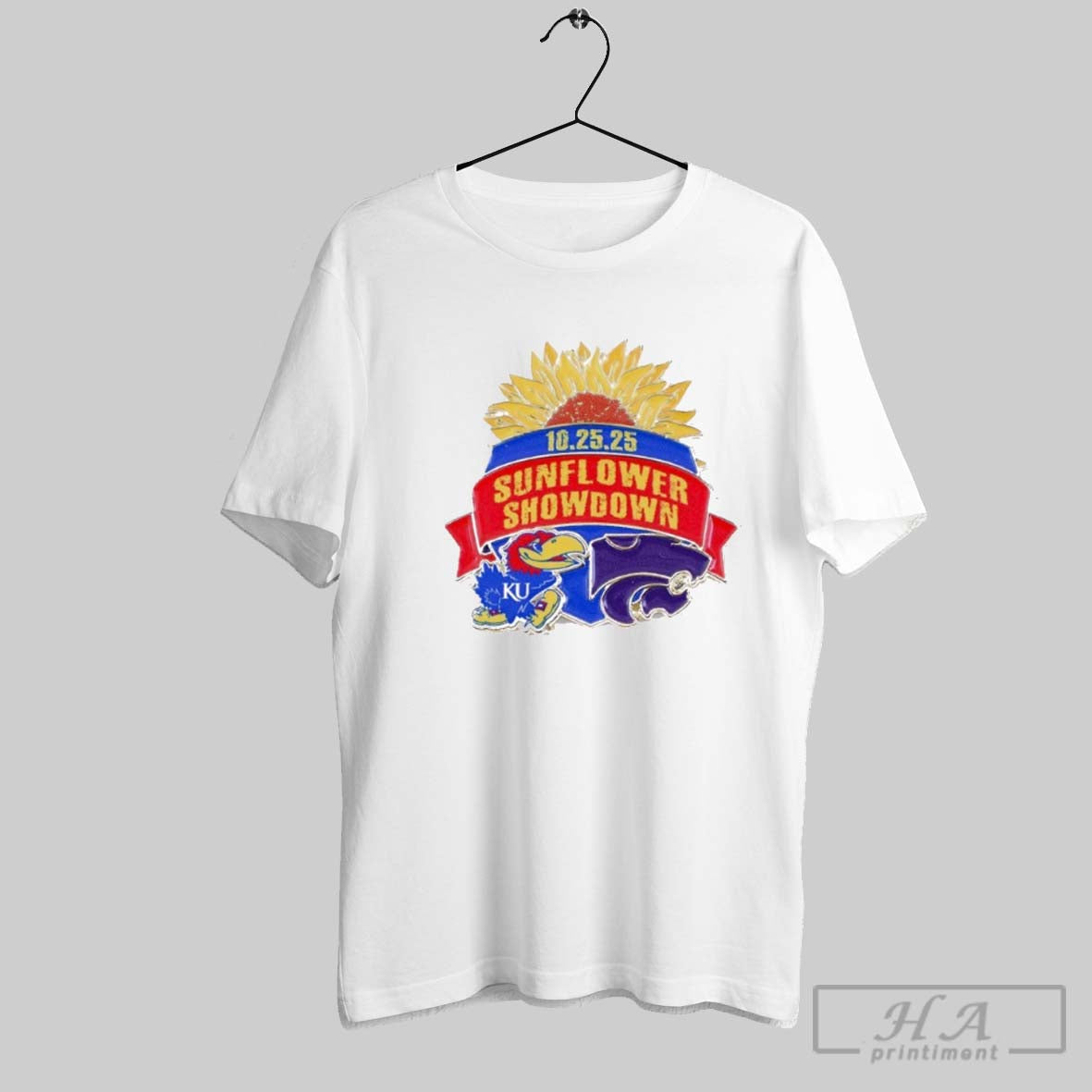 Kansas Jayhawks Vs K State Wildcats 2025 Game Day Sunflower Showdown T-Shirts, Hoodie, Sweatshirt - T-Shirt, Sweatshirt, Hoodie