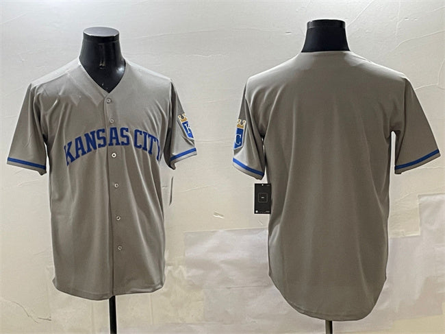 Kansas City Royals Blank Gray 2024 Away Limited Stitched Baseball Jersey baseball jersey product view 1