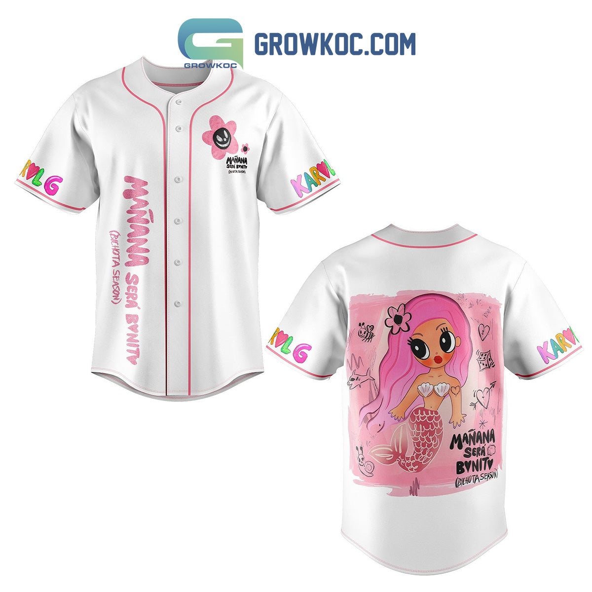 Karol G Richota Season Manana Sera Bonity Art Design Baseball Jersey Unisex T-shirt, Sweatshirt, Hoodie, Long Sleeve Tee - T-Shirt, Sweatshirt, Hoodie