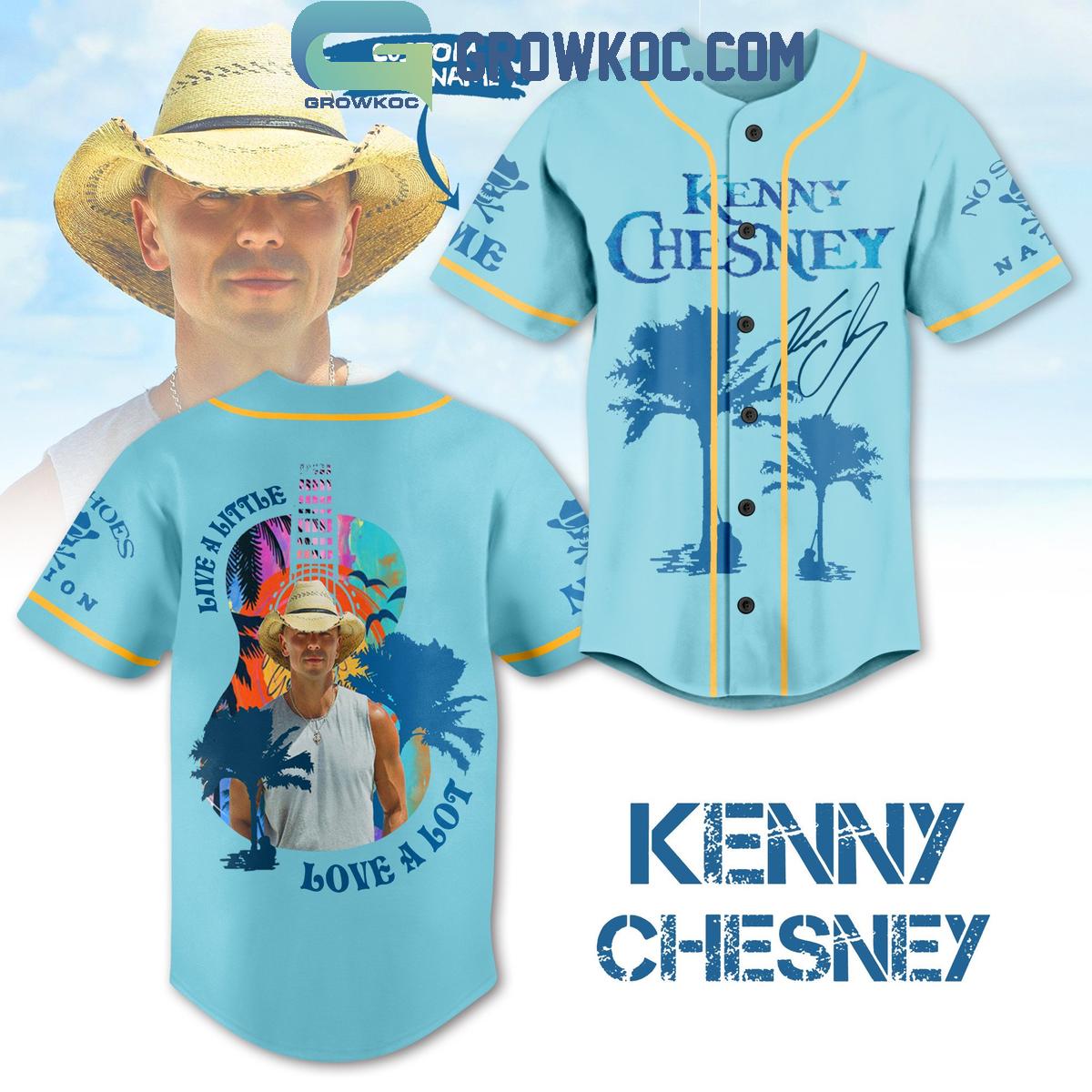 Kenny Chesney Live A Little Love A Lot Personalized Baseball Jersey Unisex T-shirt, Sweatshirt, Hoodie, Long Sleeve Tee - T-Shirt, Sweatshirt, Hoodie