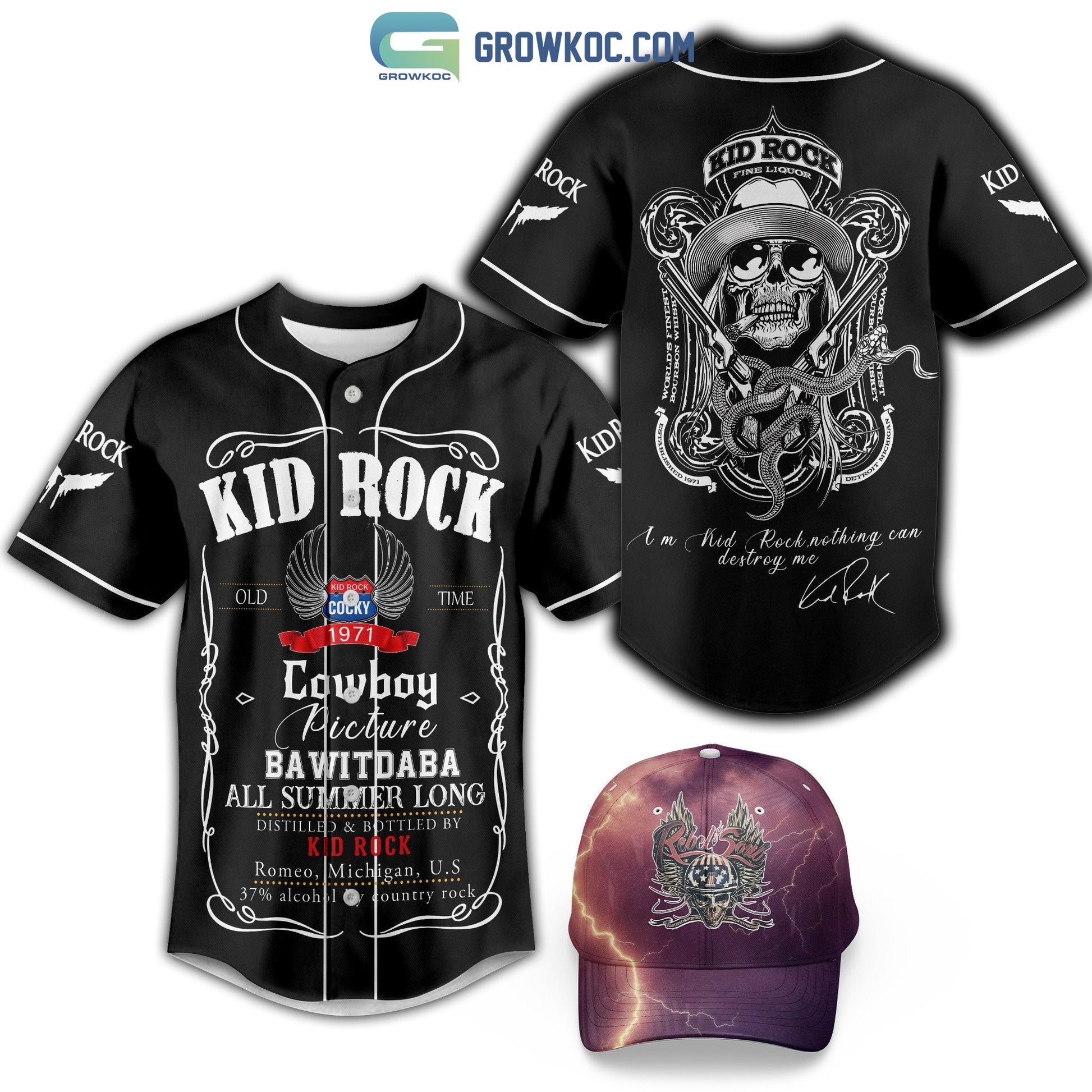 Kid Rock Nothing Can Destroy Me Baseball Jersey Unisex T-shirt, Sweatshirt, Hoodie, Long Sleeve Tee - T-Shirt, Sweatshirt, Hoodie