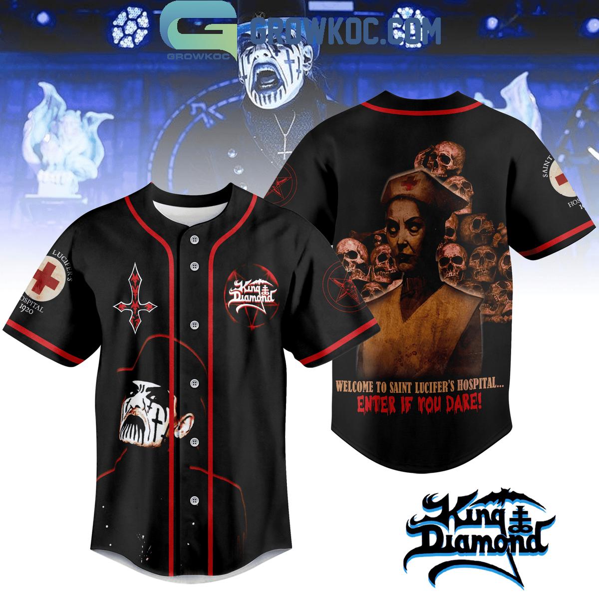 King Of Diamond Welcome Ti Saint Lucifers Hospital Baseball Jersey Unisex T-shirt, Sweatshirt, Hoodie, Long Sleeve Tee - T-Shirt, Sweatshirt, Hoodie