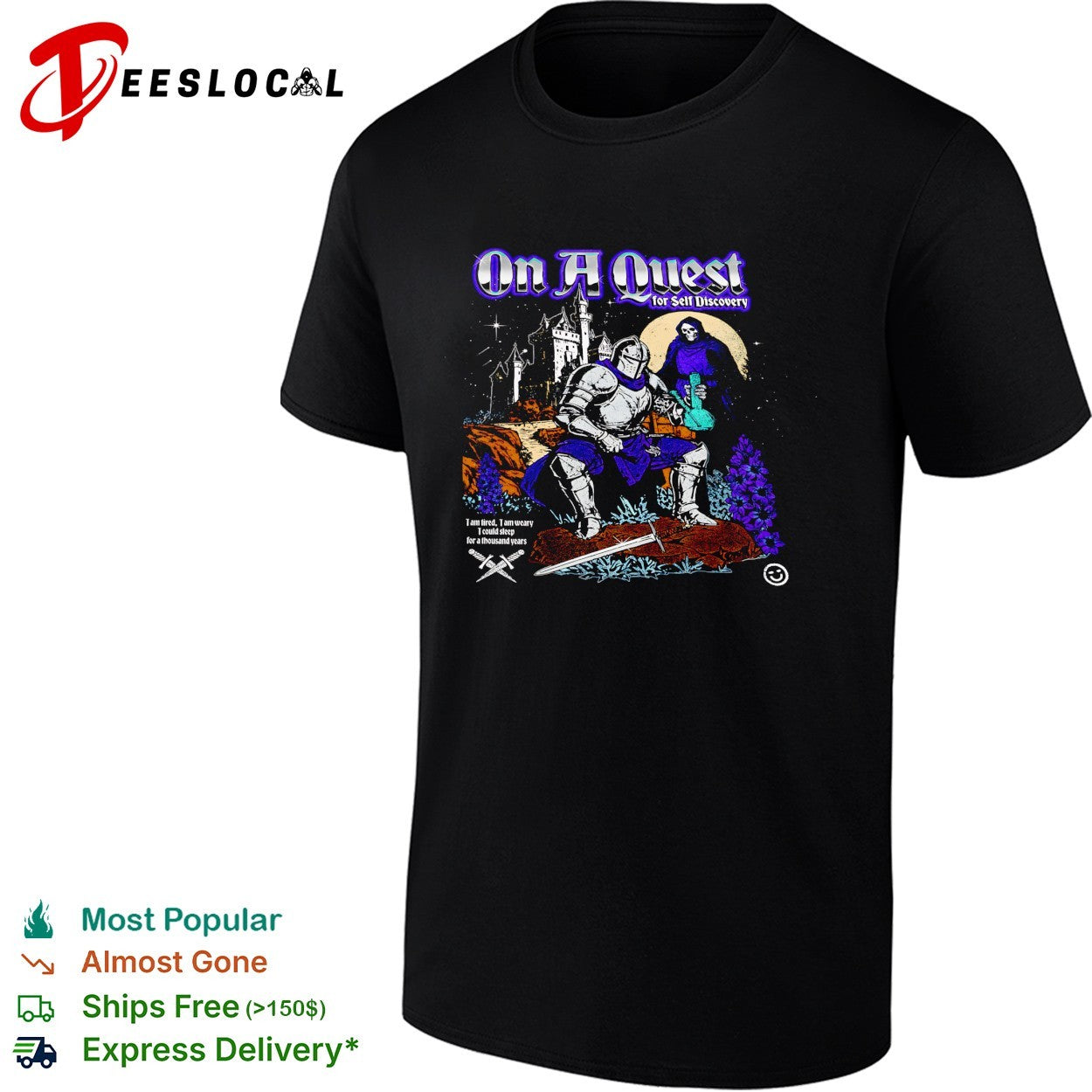 Knight on a quest for self discovery shirt Unisex T-shirt, Sweatshirt, Hoodie, Long Sleeve Tee - T-Shirt, Sweatshirt, Hoodie