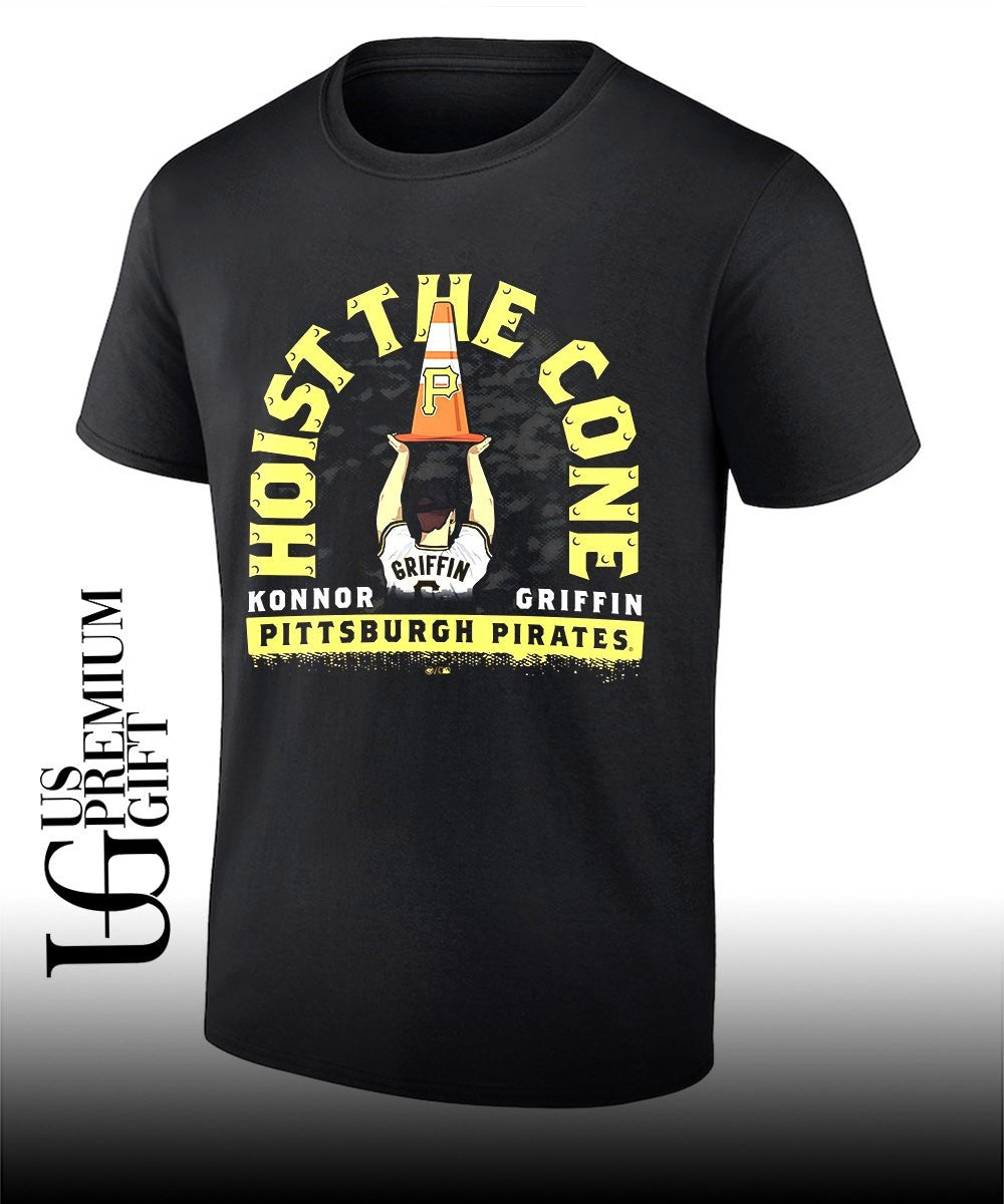 Konnor Griffin Pittsburgh Pirates Hoist the Cone player graphic shirt Unisex T-shirt, Sweatshirt, Hoodie, Long Sleeve Tee - T-Shirt, Sweatshirt, Hoodie