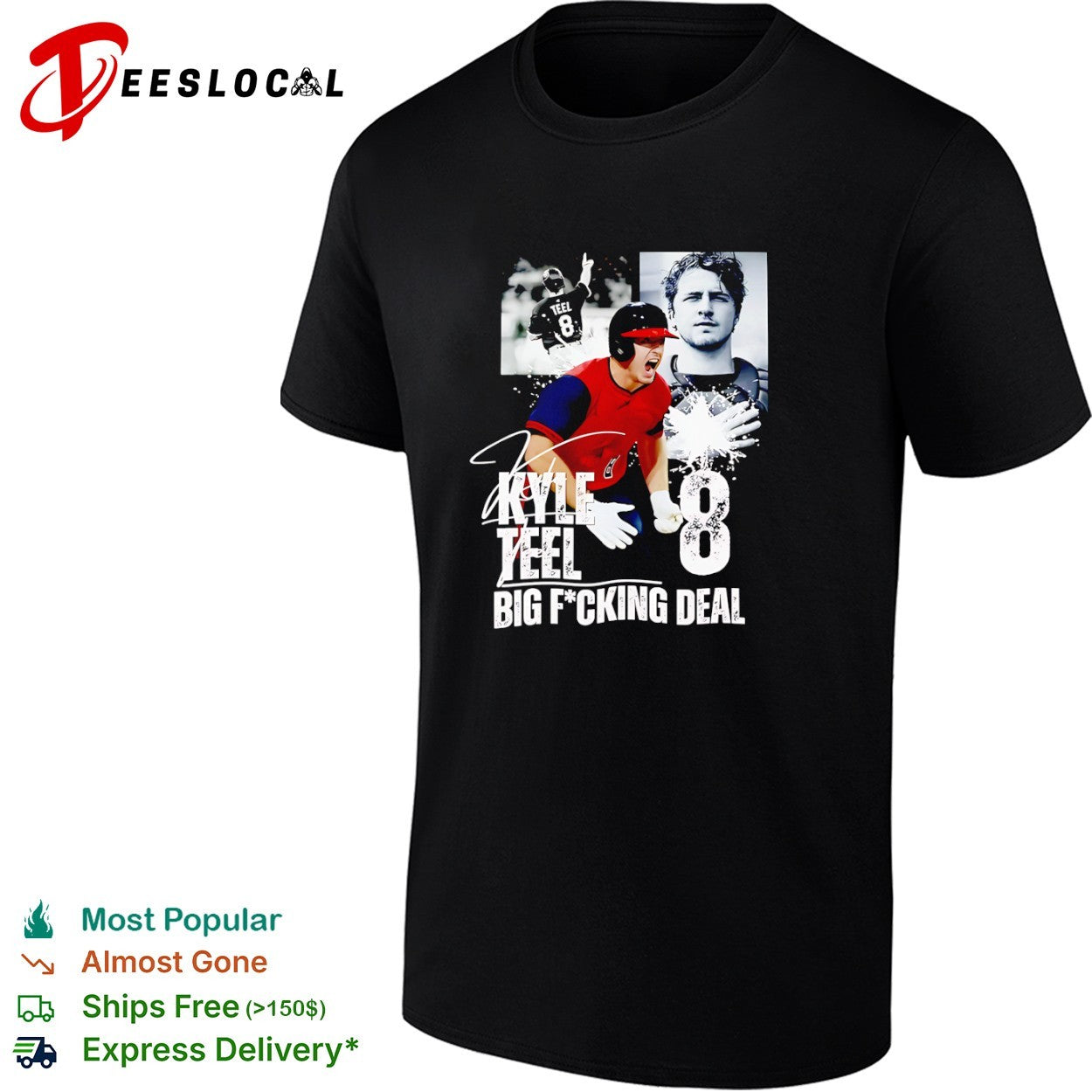 Kyle Teel Boston Red Sox Big Fucking Deal shirt Unisex T-shirt, Sweatshirt, Hoodie, Long Sleeve Tee - T-Shirt, Sweatshirt, Hoodie