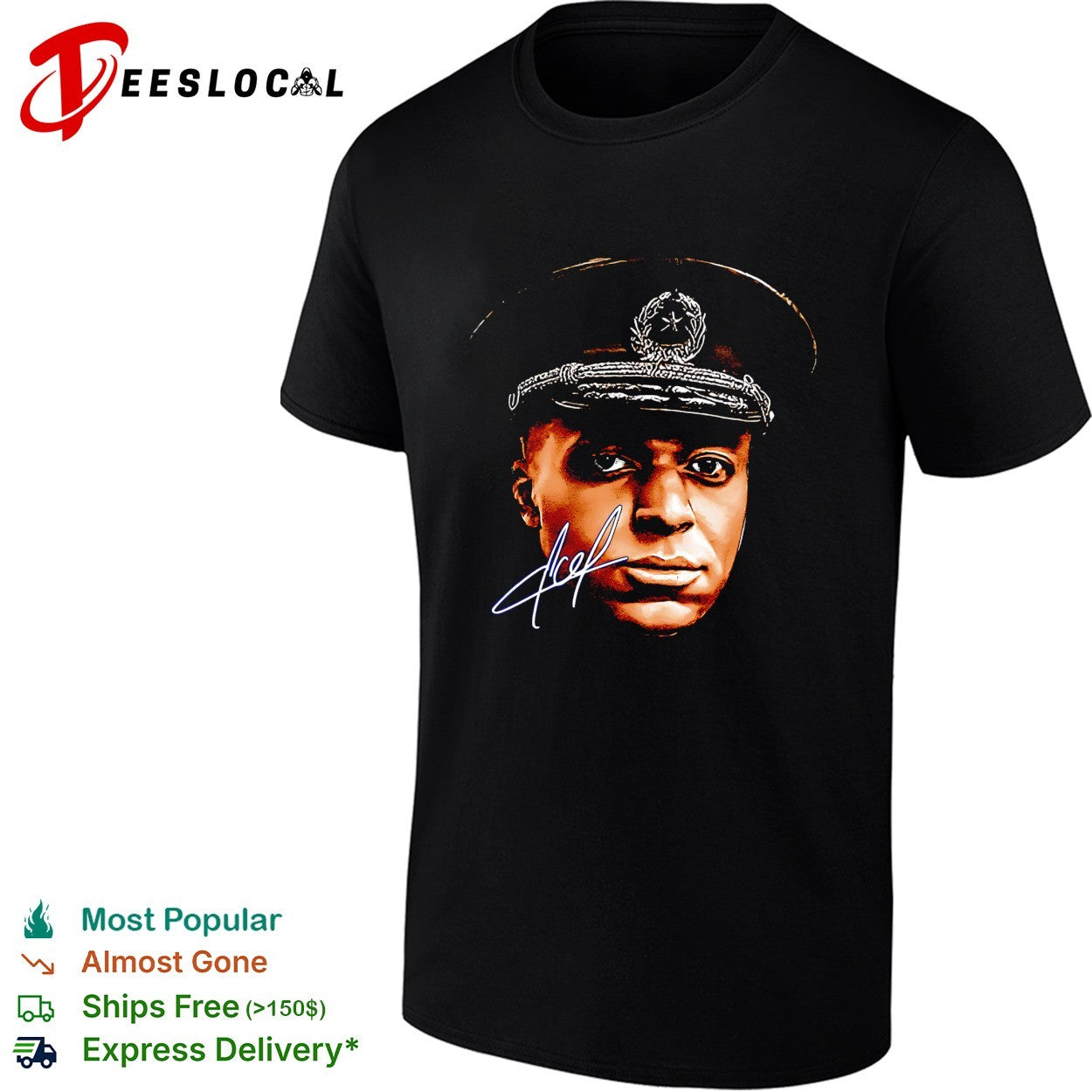 Kylian Mbappe x El Dictator military portrait shirt Unisex T-shirt, Sweatshirt, Hoodie, Long Sleeve Tee - T-Shirt, Sweatshirt, Hoodie