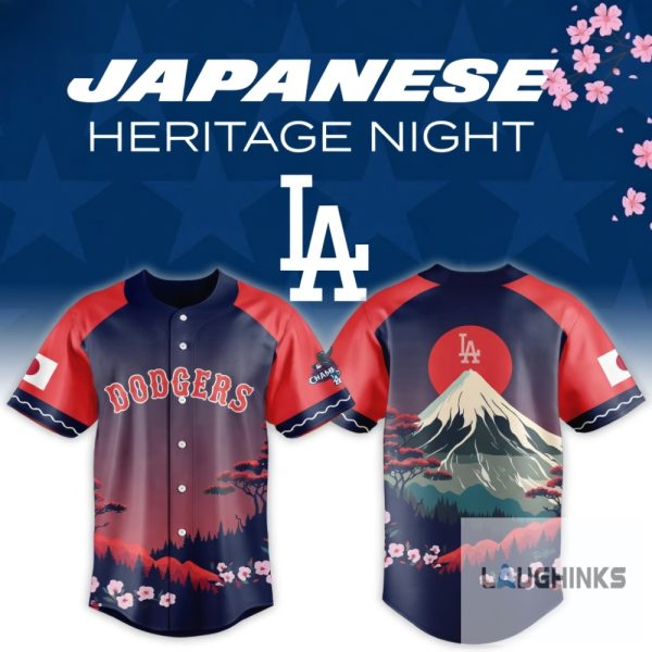 La Dodgers Japanese Heritage Night April 27 2026 Baseball Jersey Shirt Giveaway Unisex T-shirt, Sweatshirt, Hoodie, Long Sleeve Tee - T-Shirt, Sweatshirt, Hoodie