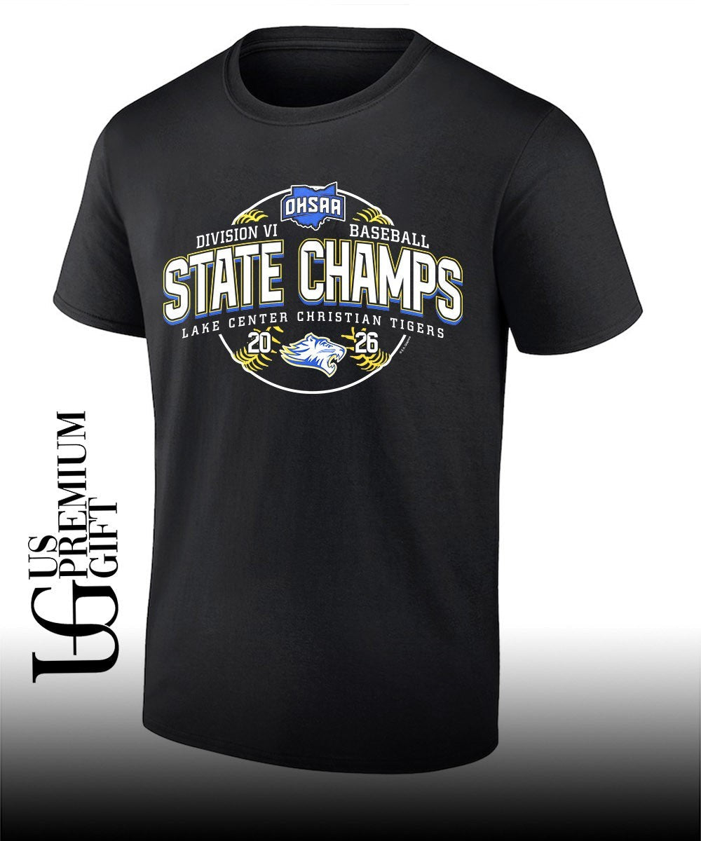 Lake Center Christian Tigers 2026 OHSAA Baseball D6 State Champions shirt Unisex T-shirt, Sweatshirt, Hoodie, Long Sleeve Tee - T-Shirt, Sweatshirt, Hoodie