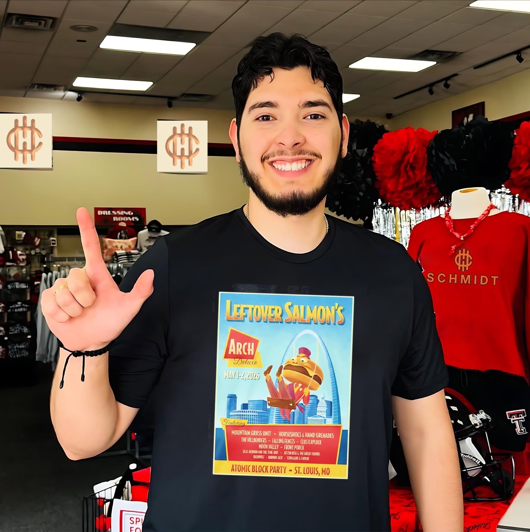 Leftover Salmon May 1 2 2026 St Louis Missouri Poster Shirt Unisex T-shirt, Sweatshirt, Hoodie, Long Sleeve Tee - T-Shirt, Sweatshirt, Hoodie