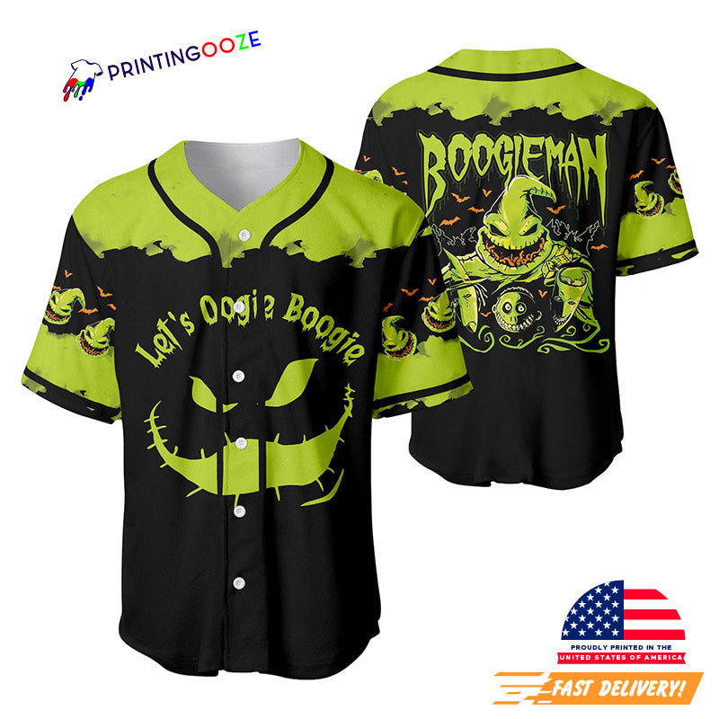 Lets Oogie Boogie Creepy Boogieman Baseball Jersey Unisex T-shirt, Sweatshirt, Hoodie, Long Sleeve Tee - T-Shirt, Sweatshirt, Hoodie