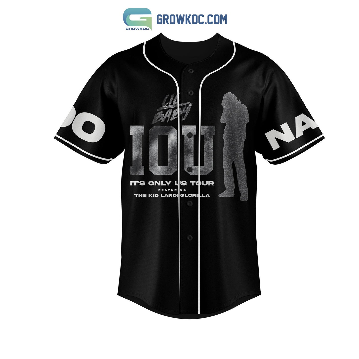 Lil Baby IOS Its Only Us Tour 2023 Personalized Baseball Jersey Unisex T-shirt, Sweatshirt, Hoodie, Long Sleeve Tee - T-Shirt, Sweatshirt, Hoodie