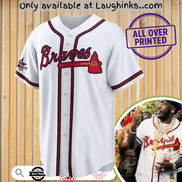 Lil Yachty Atlanta Braves 2025 All Star Game Aop Replica Baseball Jersey Shirt Unisex T-shirt, Sweatshirt, Hoodie, Long Sleeve Tee - T-Shirt, Sweatshirt, Hoodie