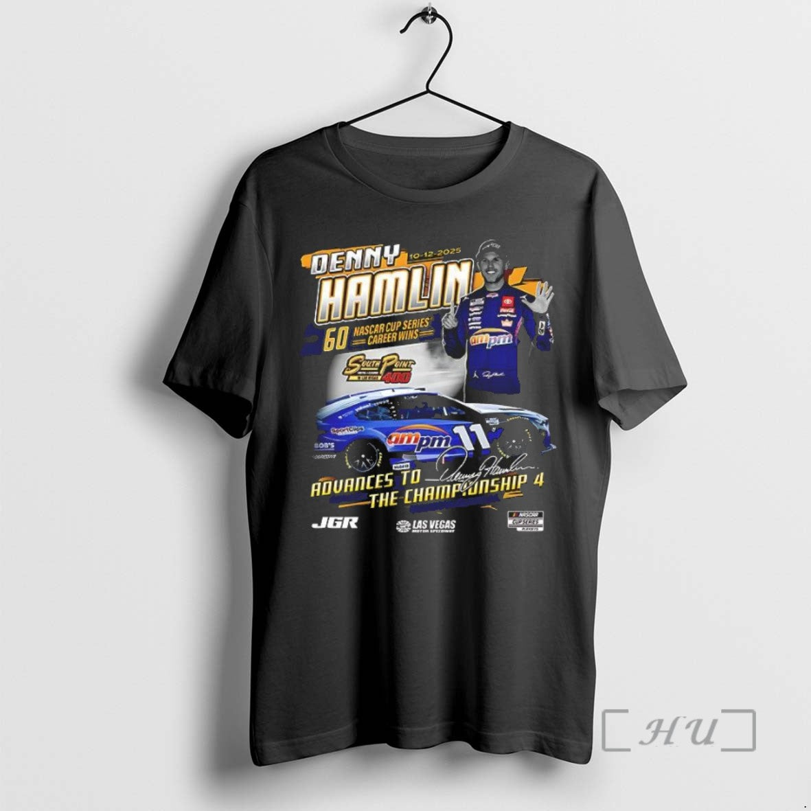 Limited 2025 South Point 400 Race Winner Denny Hamlin Checkered Flag Sports T-Shirts, Hoodie, Sweatshirt - T-Shirt, Sweatshirt, Hoodie