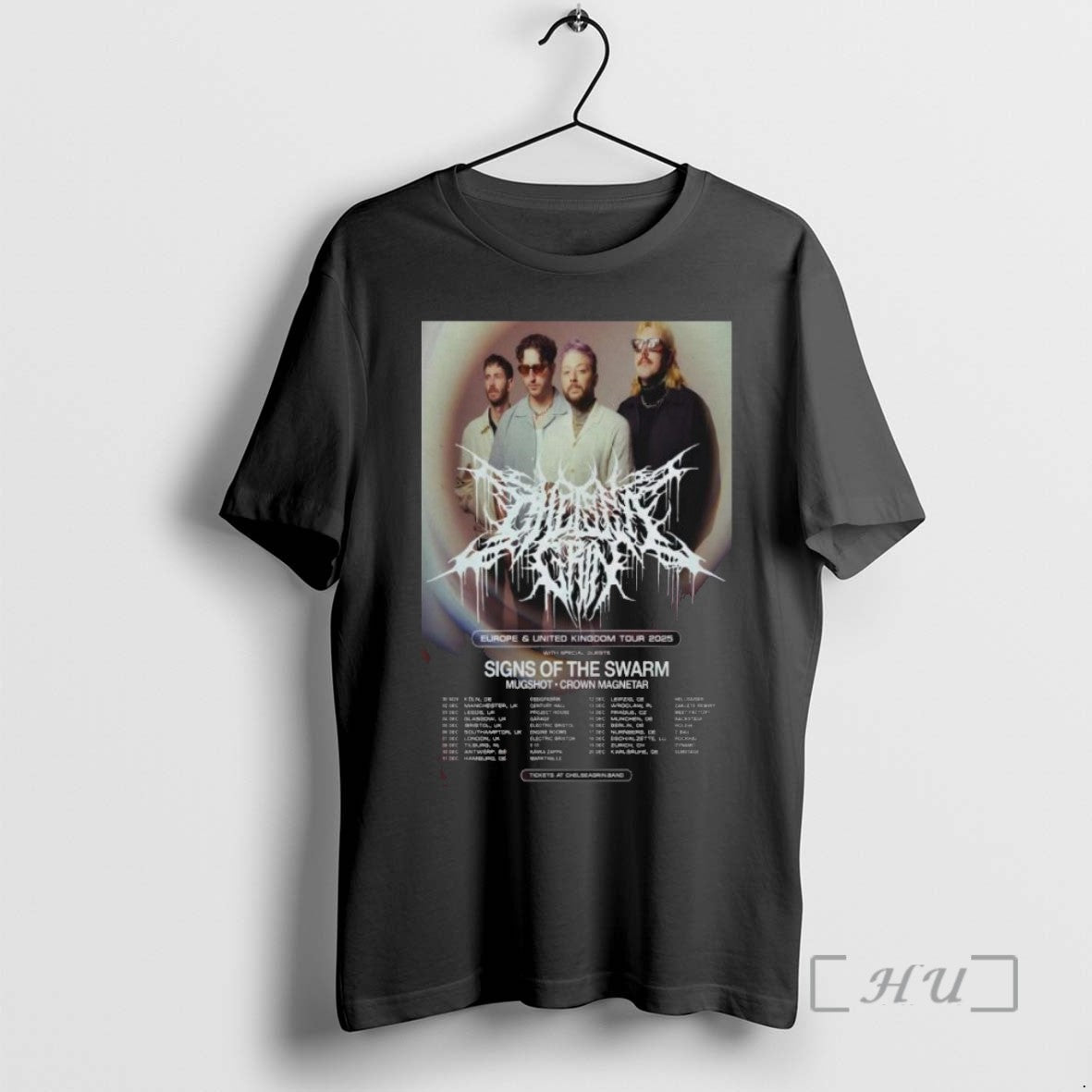 Limited Chelsea Grin Signs Swarm Tour Dec 2025 T-Shirts, Hoodie, Sweatshirt - T-Shirt, Sweatshirt, Hoodie