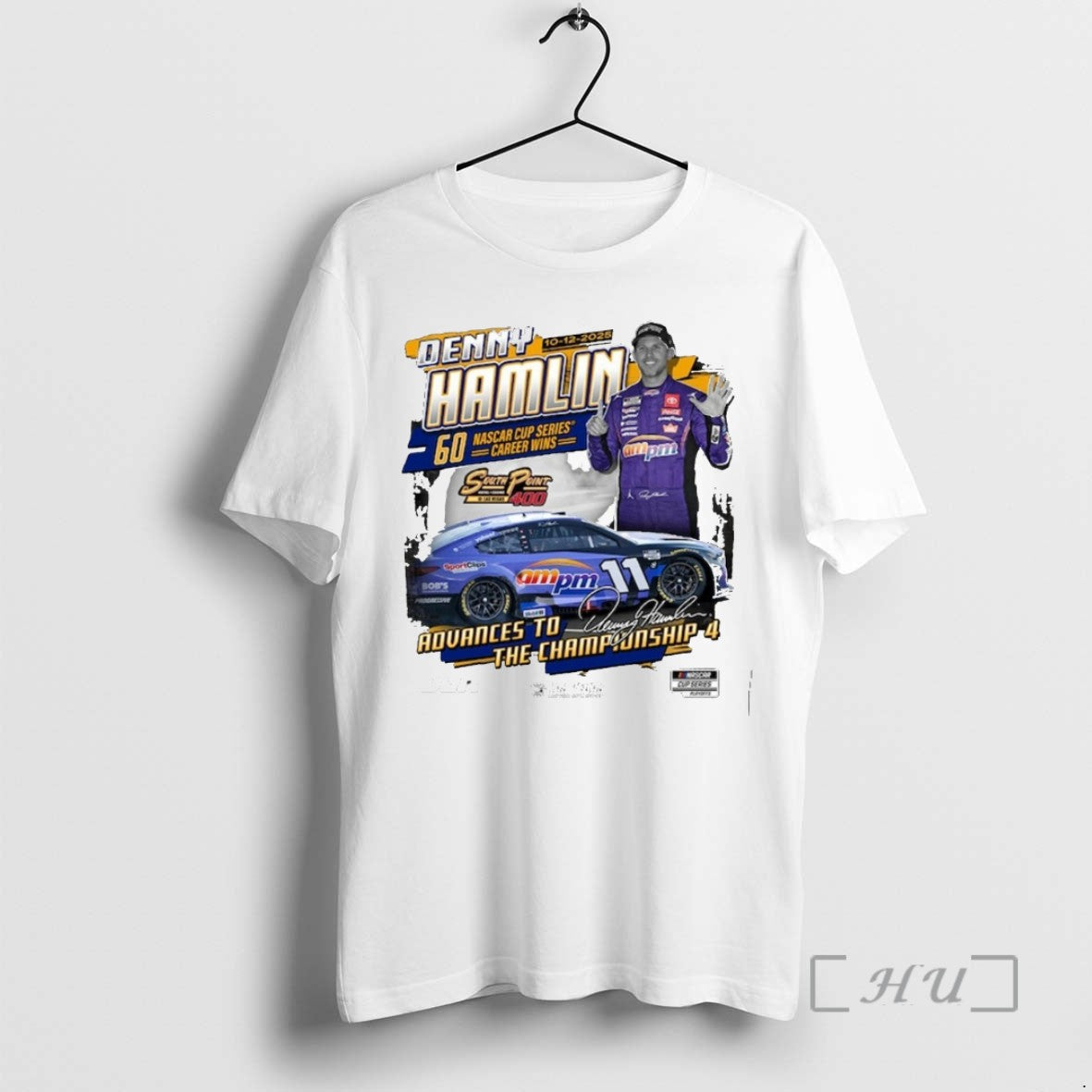 Limited Denny Hamlin Checkered Flag Sports 10 12 2025 South Point 400 Race Winner T-Shirts, Hoodie, Sweatshirt - T-Shirt, Sweatshirt, Hoodie