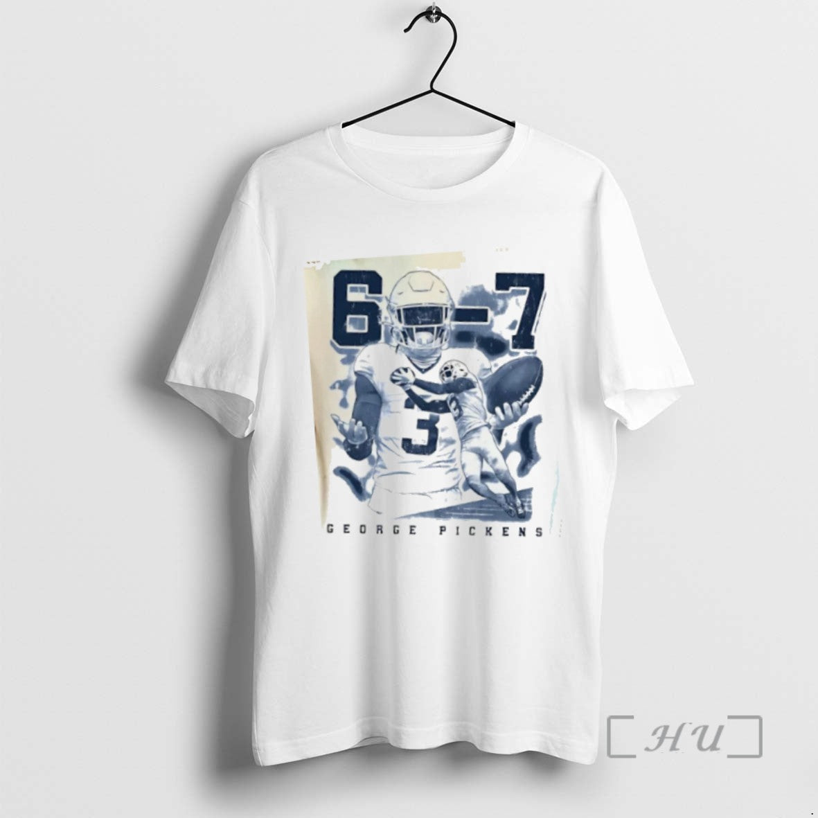 Limited George Pickens Dallas Cowboys 6 7 Retro T-Shirts, Hoodie, Sweatshirt - T-Shirt, Sweatshirt, Hoodie