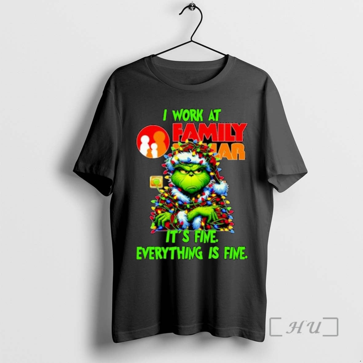Limited Grinch Santa I Work Family Dollar Fine Everything Is Fine T-Shirts, Hoodie, Sweatshirt - T-Shirt, Sweatshirt, Hoodie